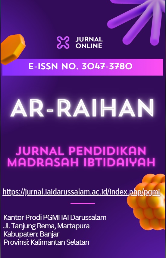 					View Vol. 2 No. 02 (2025): Ar-Raihan Jurnal Pendidikan Madrasah Ibtidaiyah
				